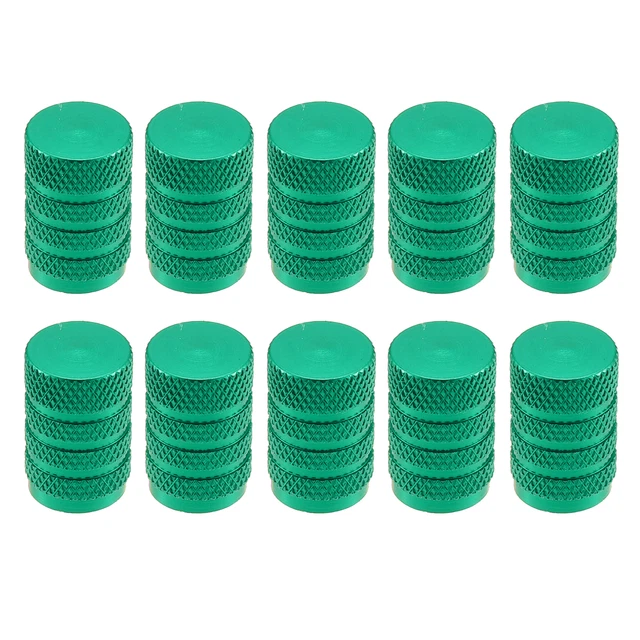10uds Coche Neumático Válvula Polvo Tapas Válvula Cubiertas Polvo Prueba Verde