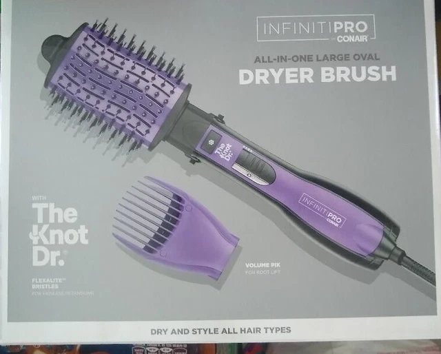 NEW INFINITI PRO Conair The Knot Dr. AllinOne Large Oval DRYER BRUSH