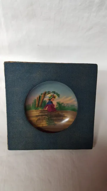 Rare Antique Hand Painted Kate Greenaway Porcelain Plate Circa 1910