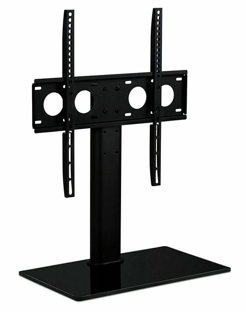 MOUNTIT! UNIVERSAL TABLETOP TV Stand Base with Shelf Fits 3255 Inch