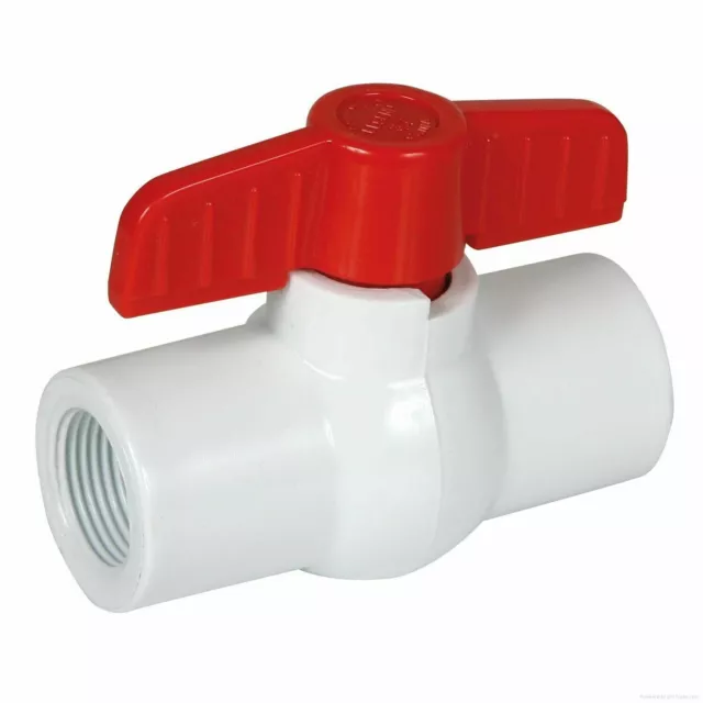 PVC BALL VALVE 1" BSP 25mm THREADED