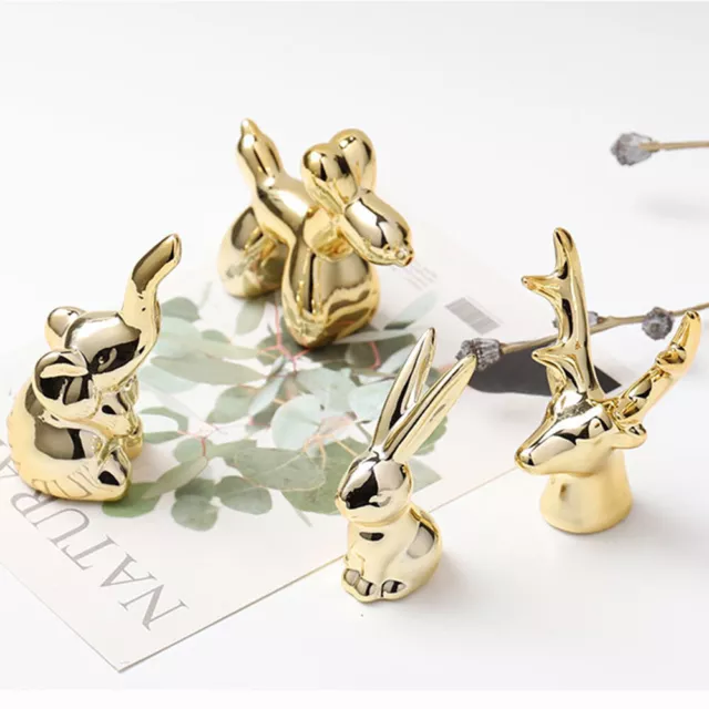 Animal Styling Gift Golden Ornaments Home Decor Ceramic  Crafts Miniature