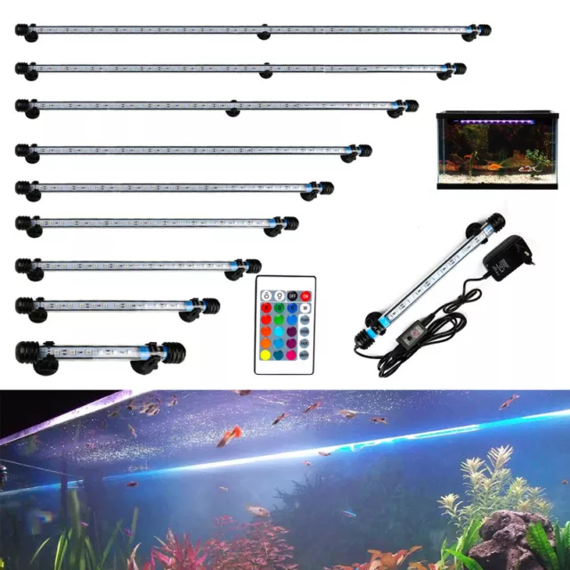 LED Aquarium Beleuchtung Mollusken RGB 18-112cm Leuchten Süßwasserfische Lampe