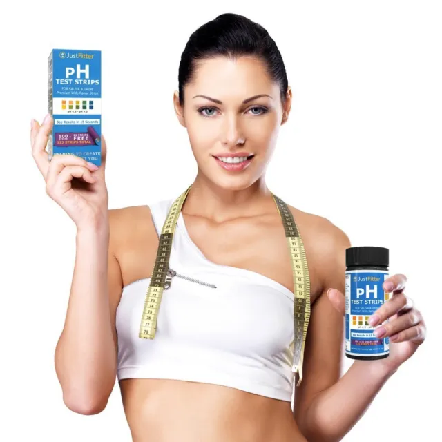 pH Urine Saliva Healthy Alkaline Indicator Plastic Test Sticks 125 Strip Pack 3
