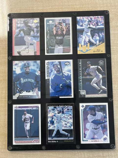 Ken Griffey Jr. Playing Card Plaque Including 9 Cards Vintage Wall Hanging EUC