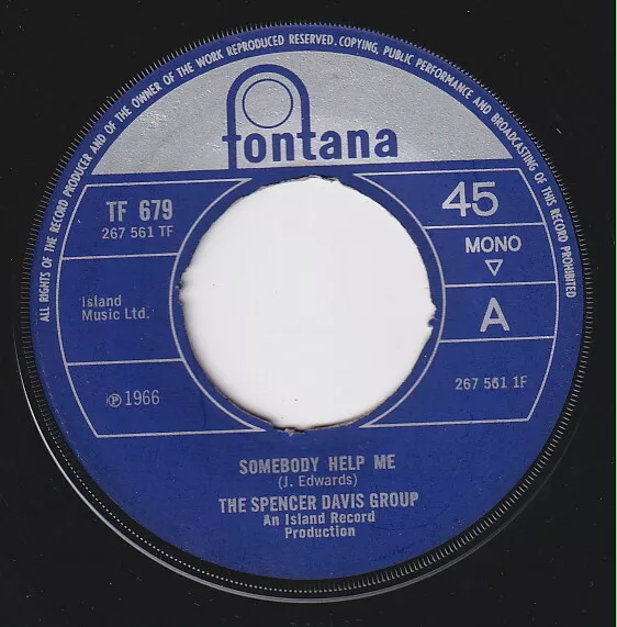 Spencer DAVIS GROUP * 1966 R&B MOD BEAT SOUL UK 45 * Listen To It!
