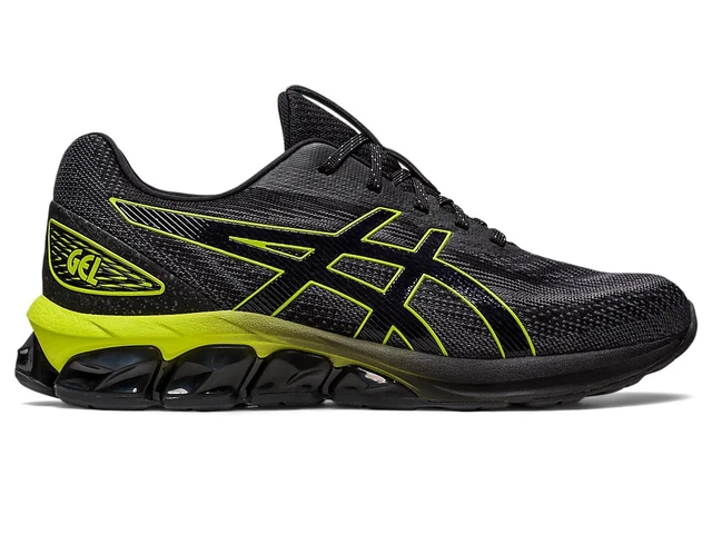 ASICS GEL Quantum 180 VII Mens Running Shoes Black Lime UK:9.5 US:10.5 EU:44.5