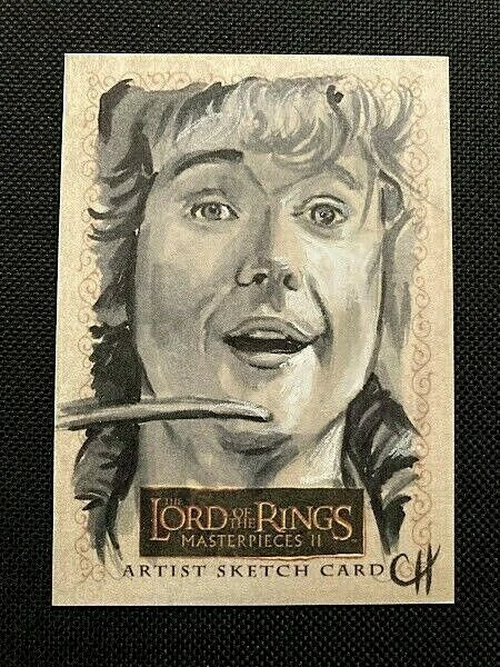 Topps Masterpieces 2 Ii Lord Of The Rings Sketch Card Artist Chris Henderson !!!