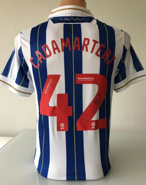 Signed Bailey Cadamarteri Sheffield Wednesday 2023/24 Shirt PROOF