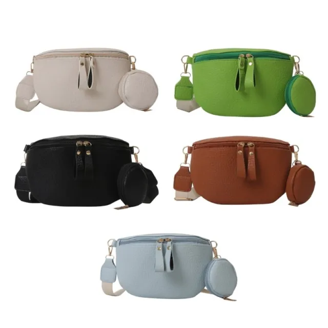 Solid Color Bag Waist Bag Large Capacity Fashion Shoulder Bag Crossbody Bag