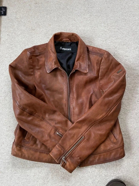 Womens genuine Megan Flag Slim Leather Jacket