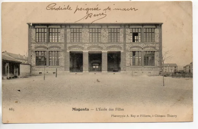 MAGENTA Epernay Dizy  - Marne - CPA 51 - l' école des filles