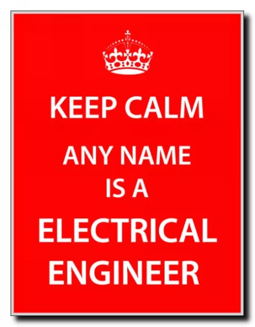 Electrical Engineer Personalised Keep Calm Jumbo Magnet