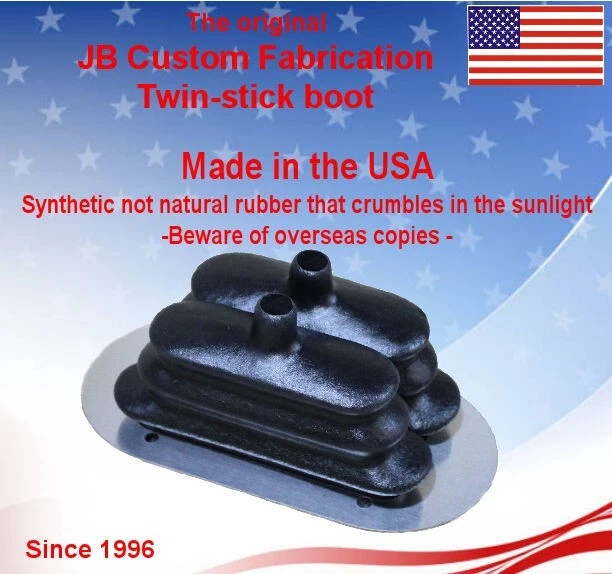 TWIN STICK TRANSFER Case Shifter boot W/ stainless trim ring PN TSB 28