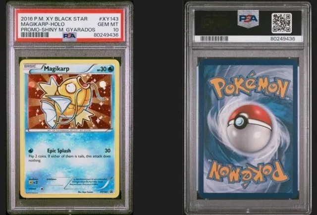 2001 Pokémon Shiny Magikarp XY143 Black Star Promo Shiny Mega Gyarados PSA 10