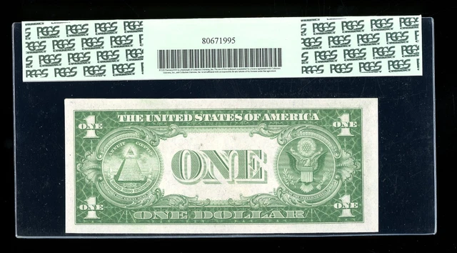 DBR 1935 $1 Silver Fr. 1607 KA Block PCGS 63 PPQ Serial K80628709A 2