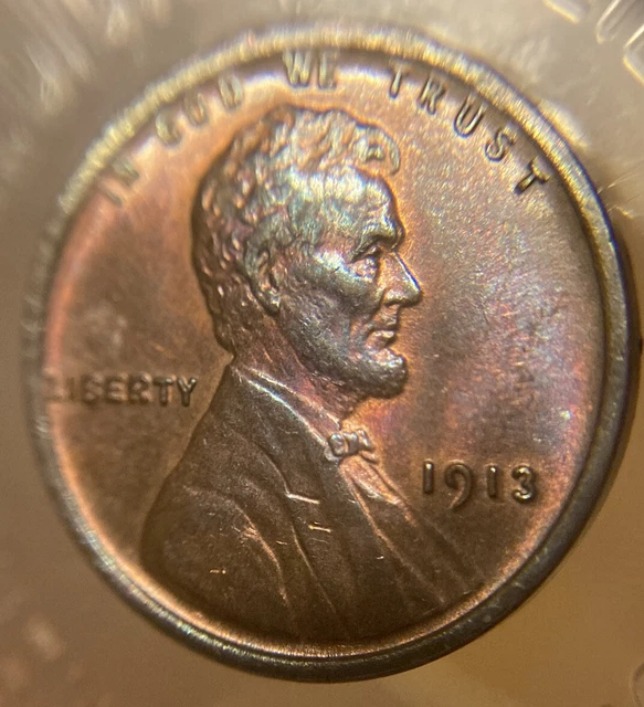 1913 P Lincoln Wheat Cent penny 1c us coin Uncirculated Ms Great Eye Appeal.