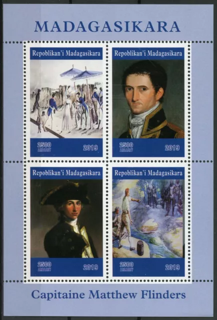 Madagascar 2019 MNH Captain Matthew Flinders 4v M/S Boats Ships Stamps