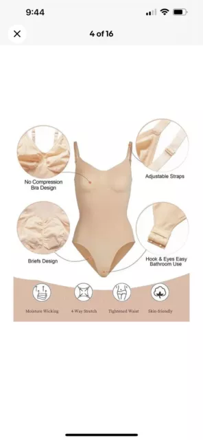 Shaperx Bodysuit For Women Tummy Control Shapewear Seamless Sculpting  Slimming