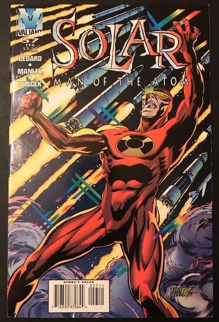 Solar, Man Of The Atom #57 VF+ Mike Manley Cover Valiant/Acclaim Comics 1996