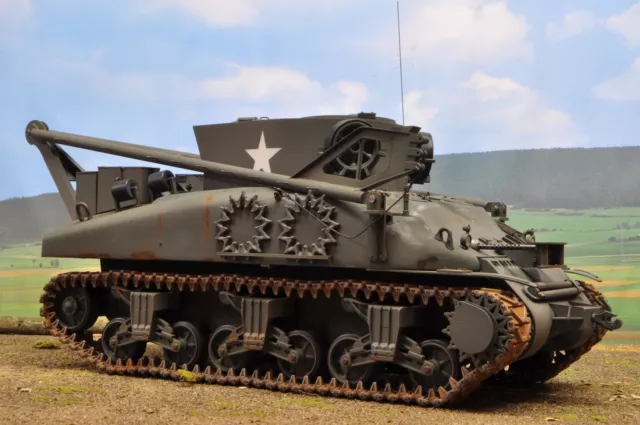 Zahnkranz Treibrad Sherman f. RC US Panzer Tank Metall Bausatz Kit Zubehör 1/16 3