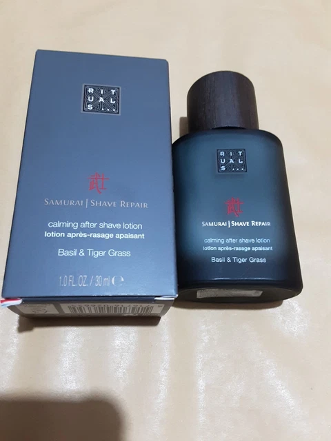 RITUALES SAMURAI REPARACIÓN AFEITADO LOCIÓN CALMANTE. HIERBA DE ALBAHACA Y TIGRE. 30 ml