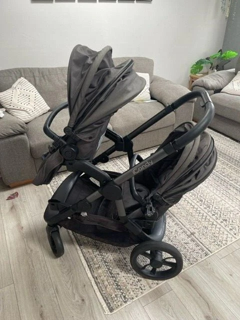 Icandy Orange Double Pram