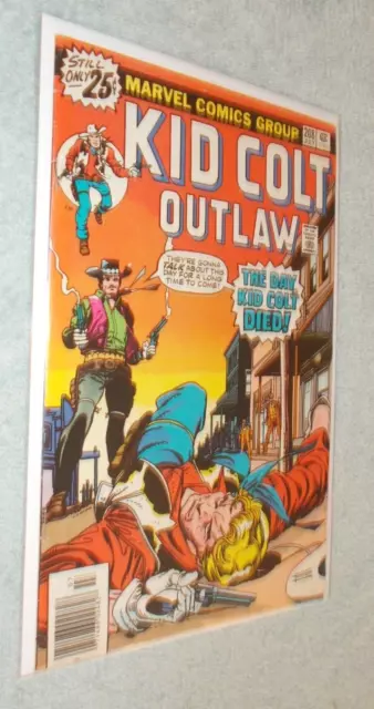 Kid Colt Outlaw # 208 G/Vg Marvel Comics 1976 Newsstand Gil Kane Cover! Western
