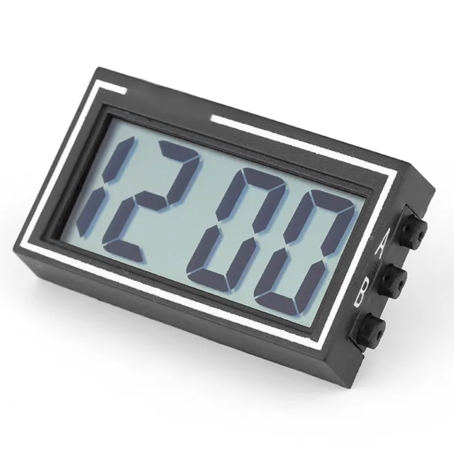 Auto Car Dashboard Desk Digital Clock Time Date LCD Screen Self Adhesive Bra 2BD