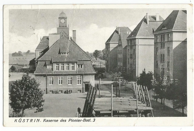 2. WELTKRIEG, KÜSTRIN, Kaserne des Pionier-Batl. 3, Foto-Ak EUR 12,99 ...