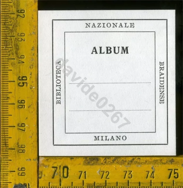 Ex Libris Originale Biblioteca Braidense Nazionale di Milano 954