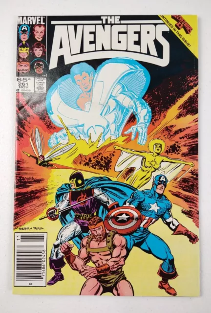 The Avengers #261 Newsstand (1985 Marvel) VF+ Comic Secret Wars II Tie-In
