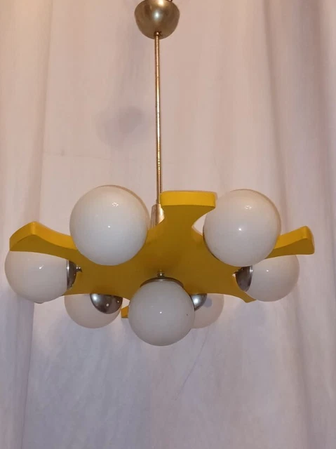 Stilnovo Space Age Chandelier 7 Lights 1960