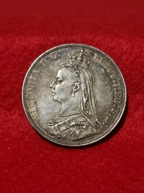 Silver Victoria Crown 1890