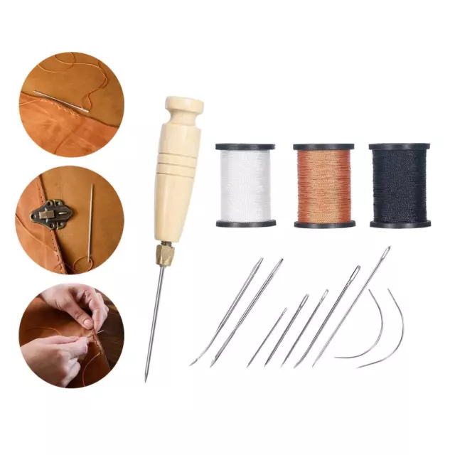 Leather Sewing Waxed Thread Upholstery Repair Sewing Set for Furniture Jeans