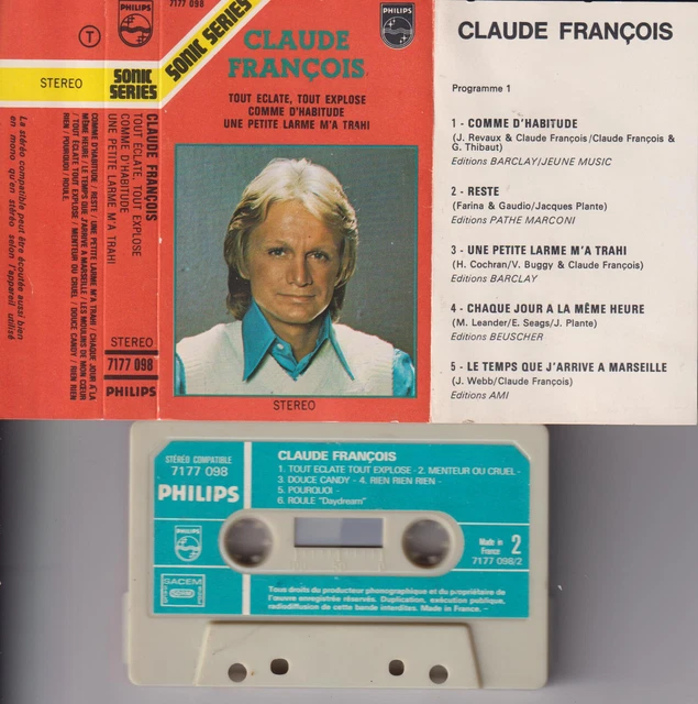 Claude Francois  Tres Rare   Cassette Audio