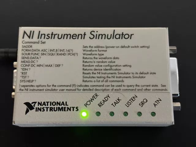 National Instruments Ni Instrument Simulator 183913C-01