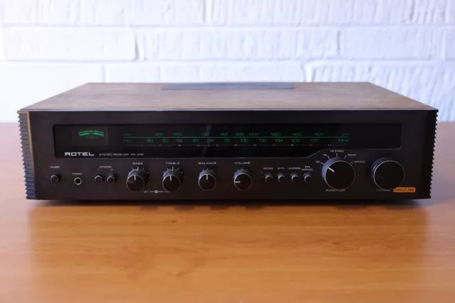 Rotel RX-402 vintage 1970s stereo receiver (integrated amp with phono for vinyl)