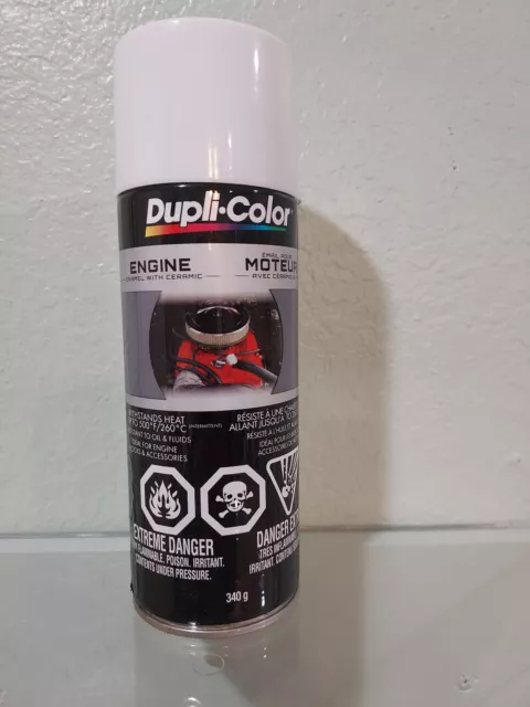 Dupli-Color Universal White Spray Paint Engine enamel w/ceramic  H-Heat 500°