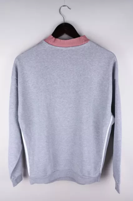 Adidas Originals Women Sweatshirt Casual Grey Pullover Cotton Blend size S UK8 3