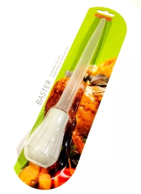 New Acrylic Meat Turkey Bbq Baster Graduated Apollo 2