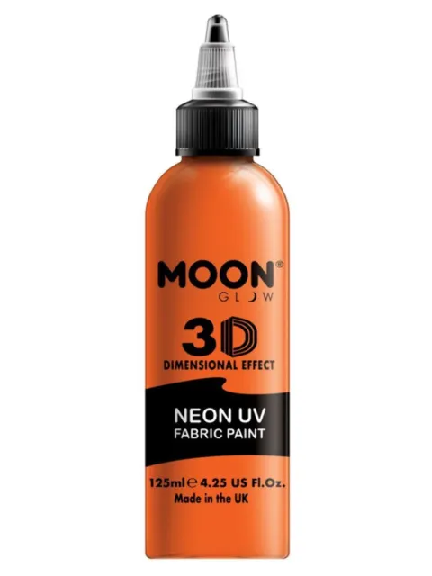 Intensive Orange UV Textilfarbe - Smiffys Moon Leuchtende, 125ml