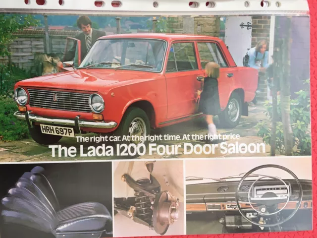 Lada 1200 Saloon Sales Leaflet 1970’s