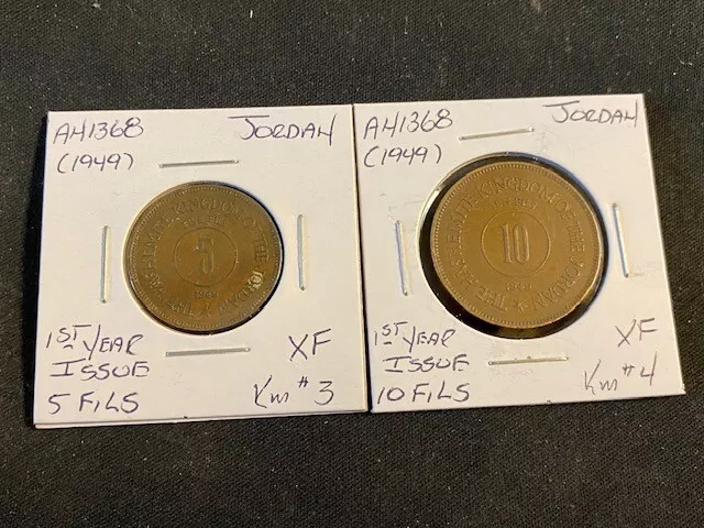 Jordan  1949 2  Coin  Fils   Xf  Lot  C46