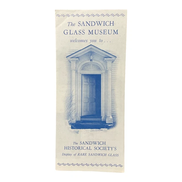 VINTAGE SANDWICH GLASS Museum Cape Cod MA Visitor Guide Travel Brochure