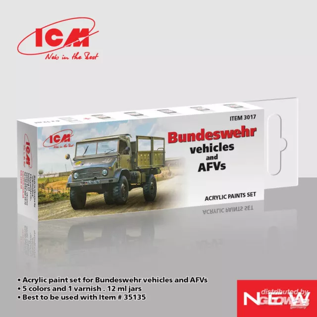 ICM: Acrylic Paint Set for German military trucks [3303017]