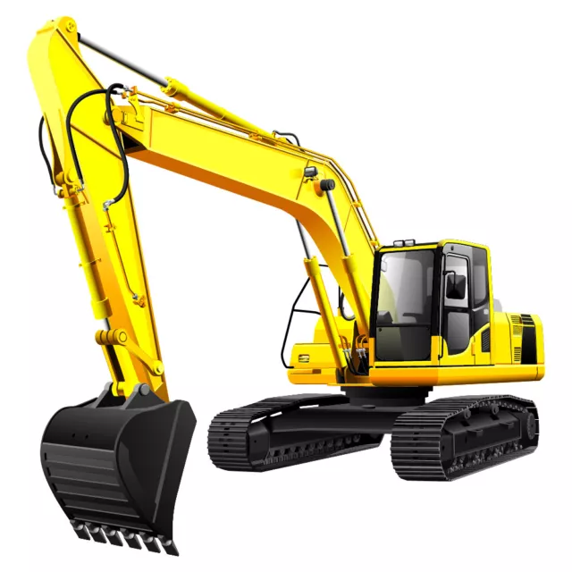 Yellow Digger JCB Wall Sticker WS-41168 3