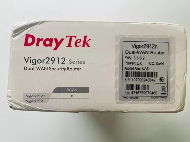 DrayTek VIGOR2912 Dual Wan Internet Sécurité Routeur 2