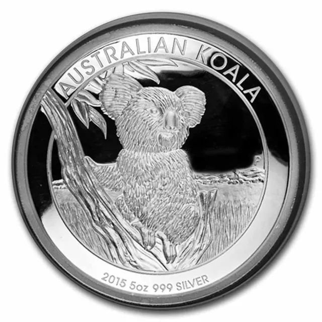 2013 Australia 5 oz Silver Coin $8 Koala Proof High Relief BU