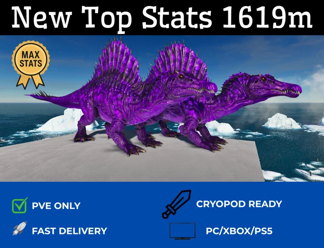 Megalosaurus Statistiche Top ARK Gioco ARK Survival Ascended - Megalosaurus Aberrant Ad Alte Statistiche Per PVE (PS5/Xbox/PC), Nuovo Mars Attack